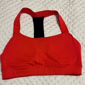 Jessica Simpson Red and Black Sports Bra